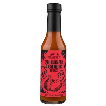 TRAEGER Barbeque Sauce, Carolina Reaper, Garlic Flavor, 875 oz Bottle HOT004